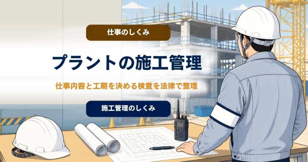プラント施工管理とは？ 仕事内容と工期を決める検査を法律で整理のアイキャッチ画像